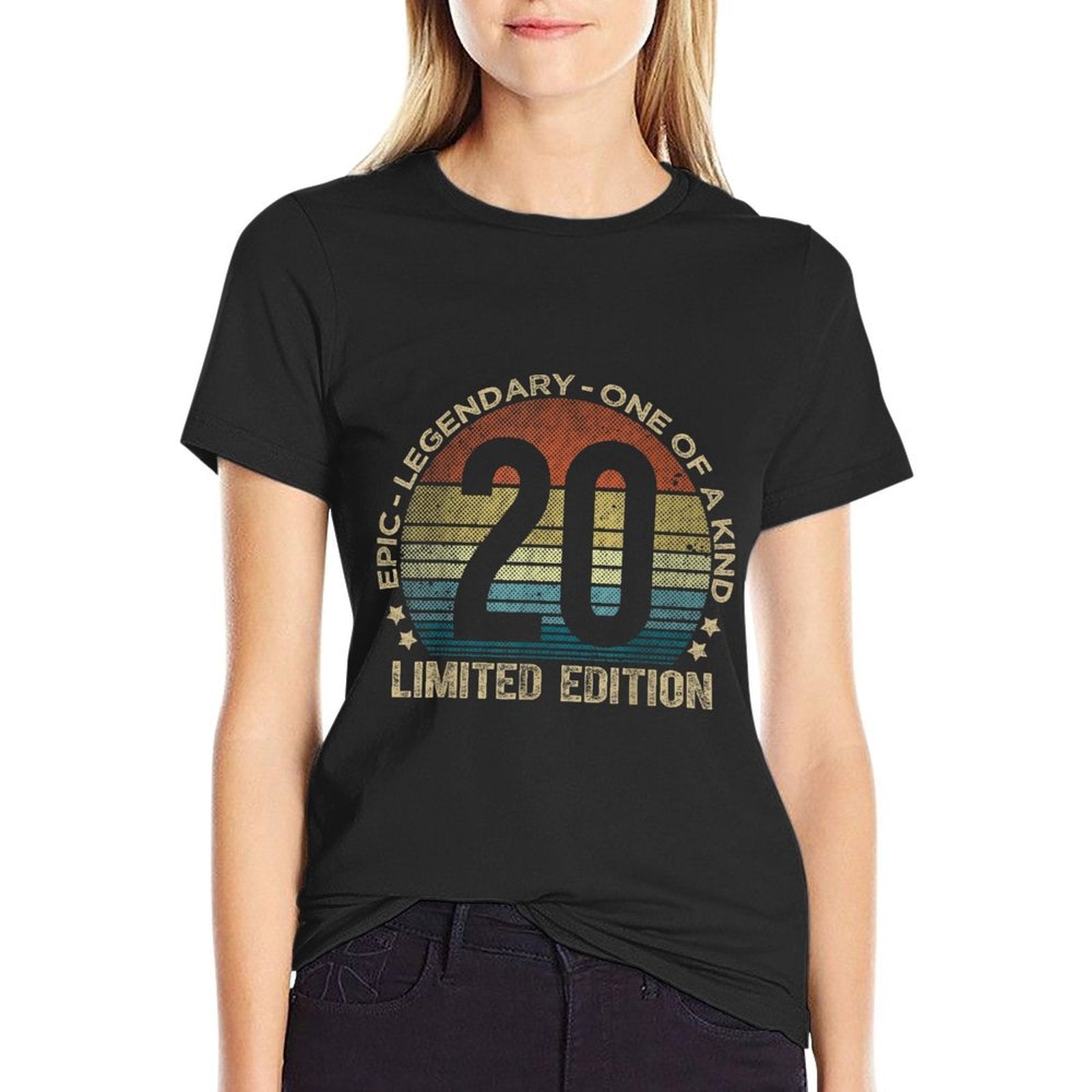 20 Year Old Gifts Limited Edition Vintage 20th Birthday  Polyester Blend T-Shirt
