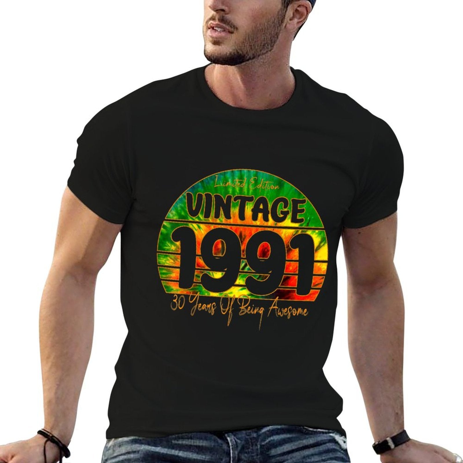 30 Years Old Vintage 1991 Limited Edition 30th Birthday  Tagless Design T-Shirt