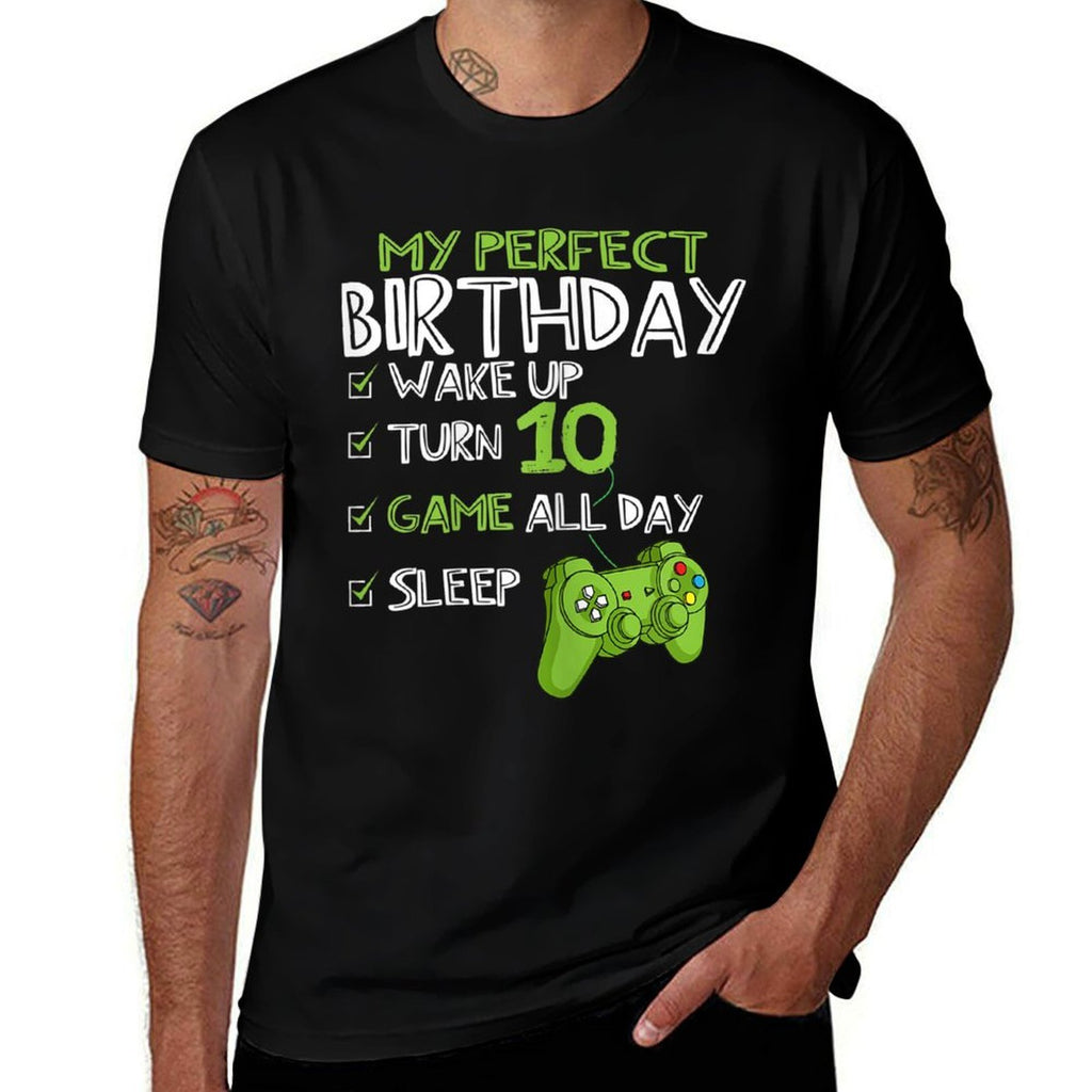 10th Birthday Gaming 10 Years Old Perfect Gamer Gift Boys  Affordable Price T-Shirt
