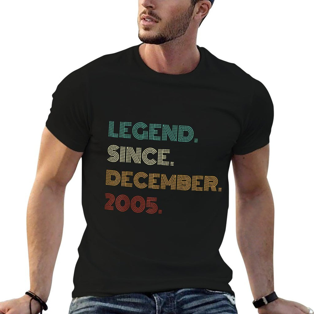20 Years Old Legend Since December 2005 20th Birthday  Durable T-Shirt