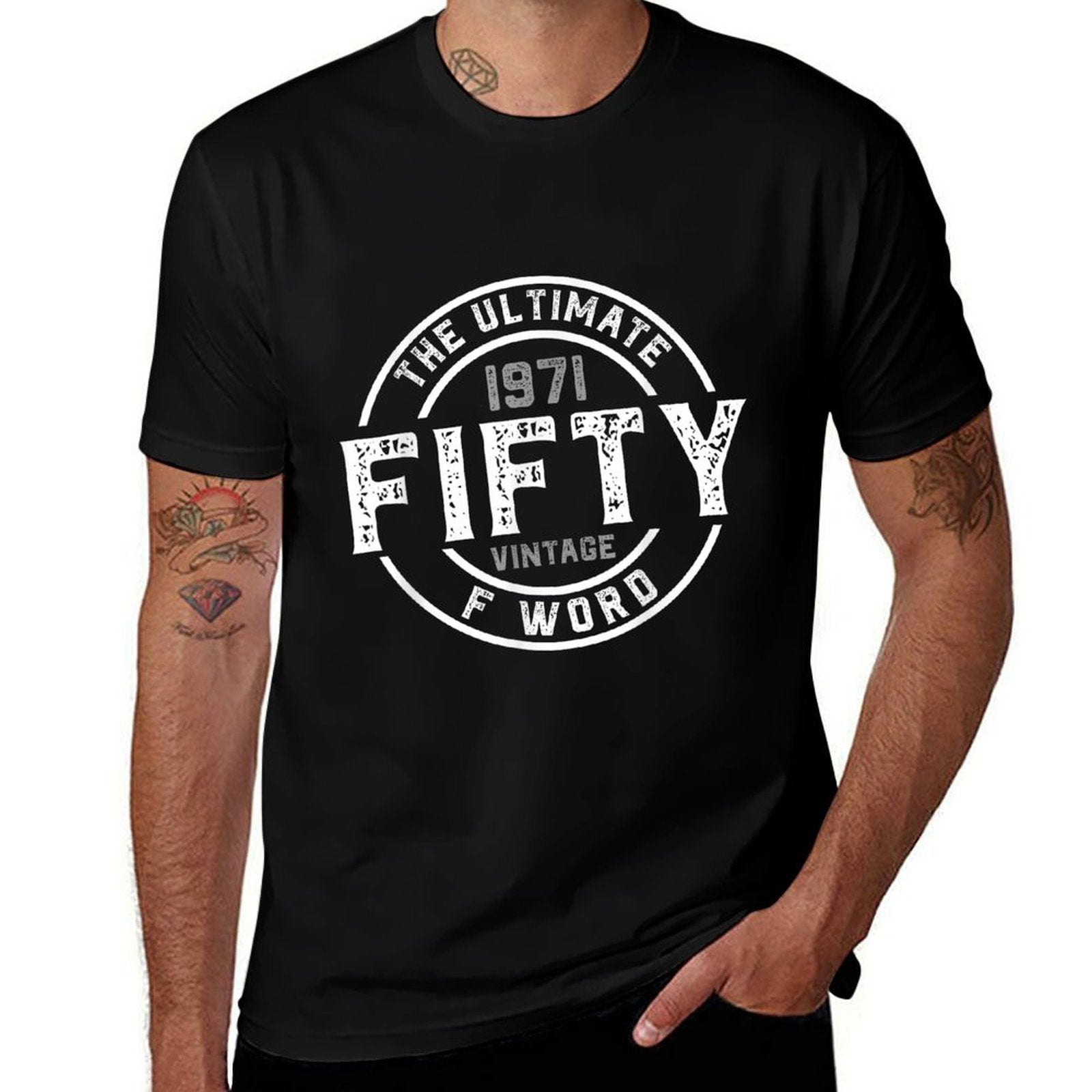 1971 - Fifty The Ultimate F Word - 50th Birthday Party Gift  Relaxed-fit T-Shirt