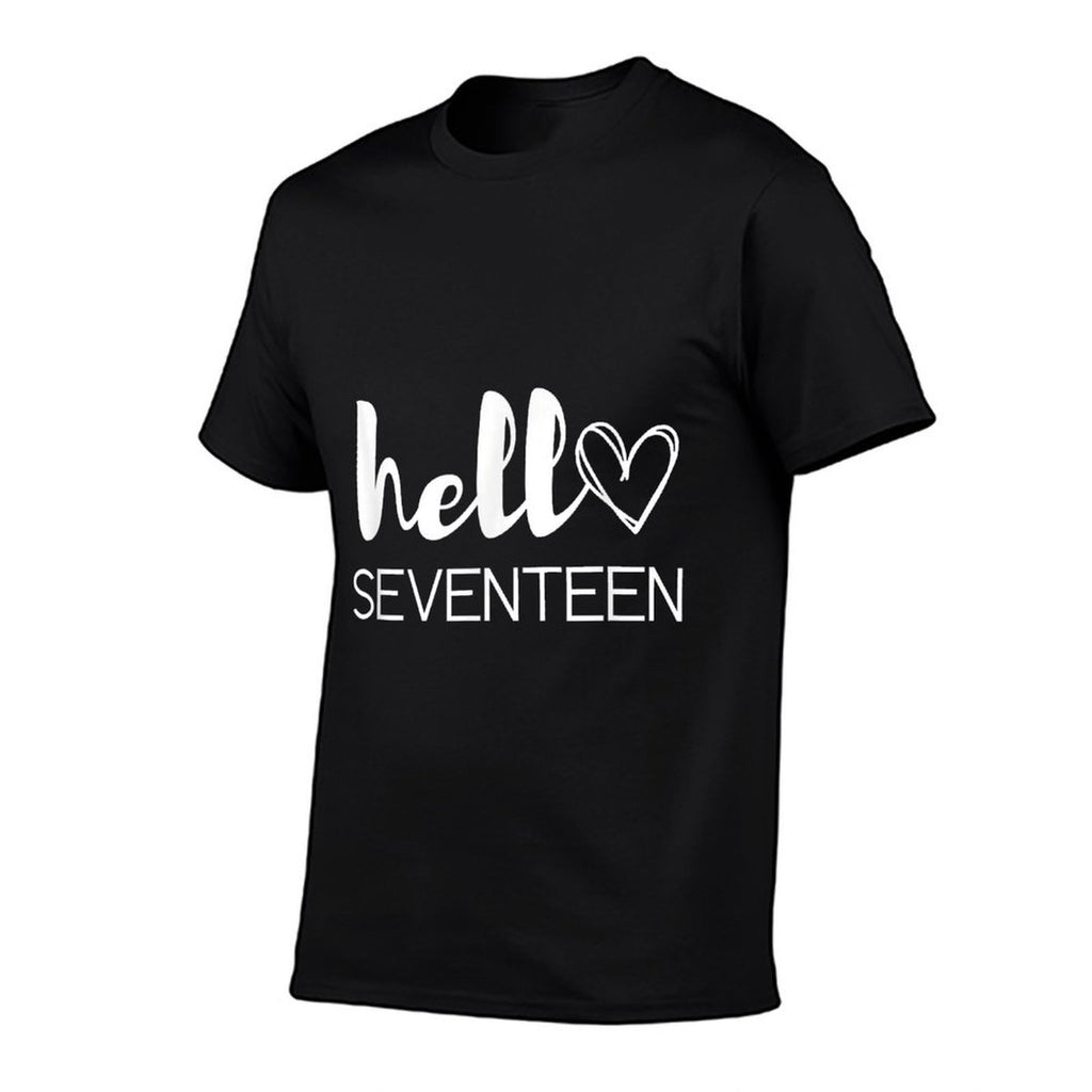 17 Years Old Girls 17th Birthdayn Hello Seventeen  Durable T-Shirt