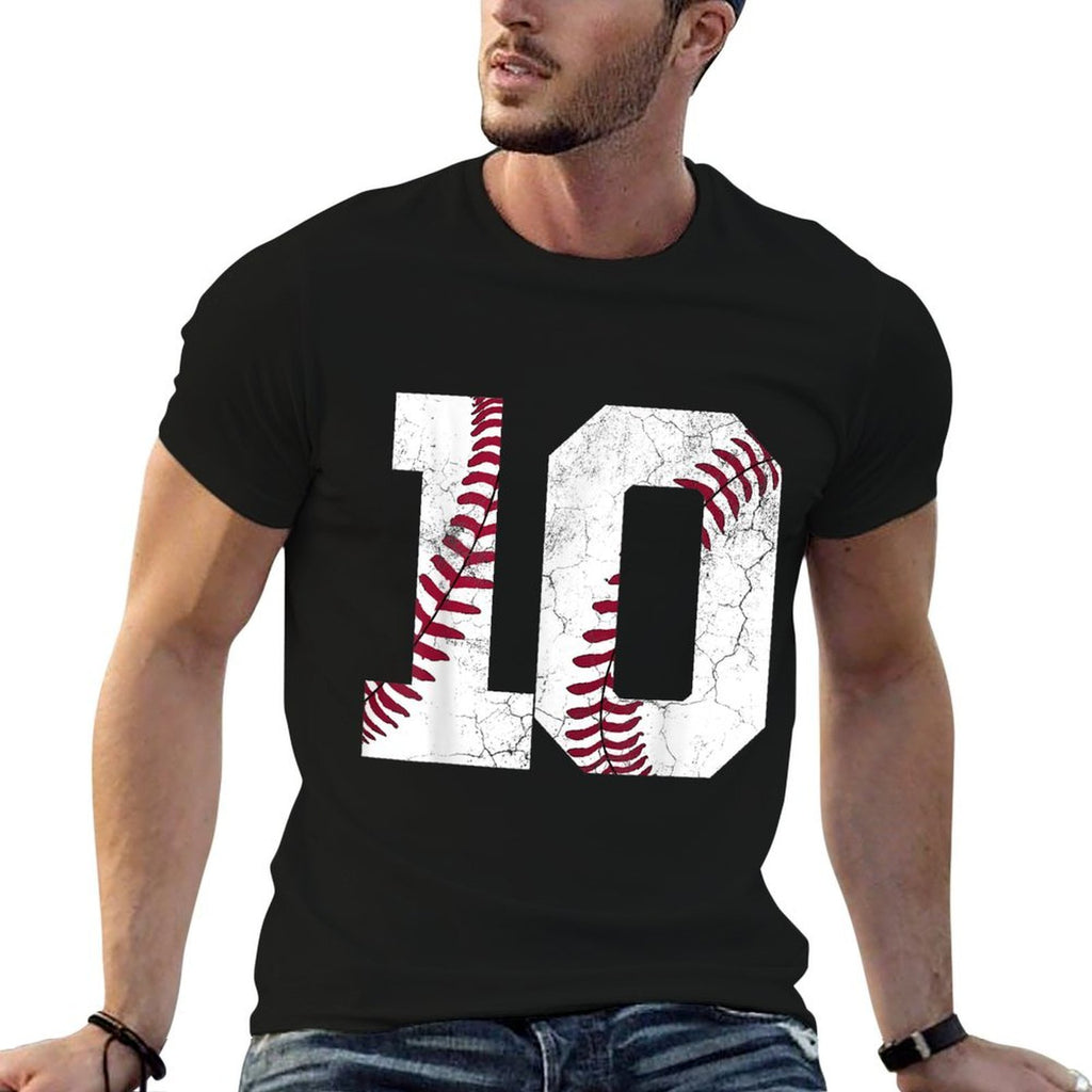 10th Birthday Gift Baseball Boys Kids Ten Number 10 2015 Comfortable T-Shirt