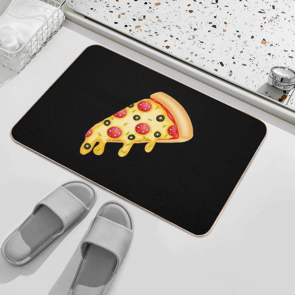 Pizza  Slip-Resistant Bath Mat