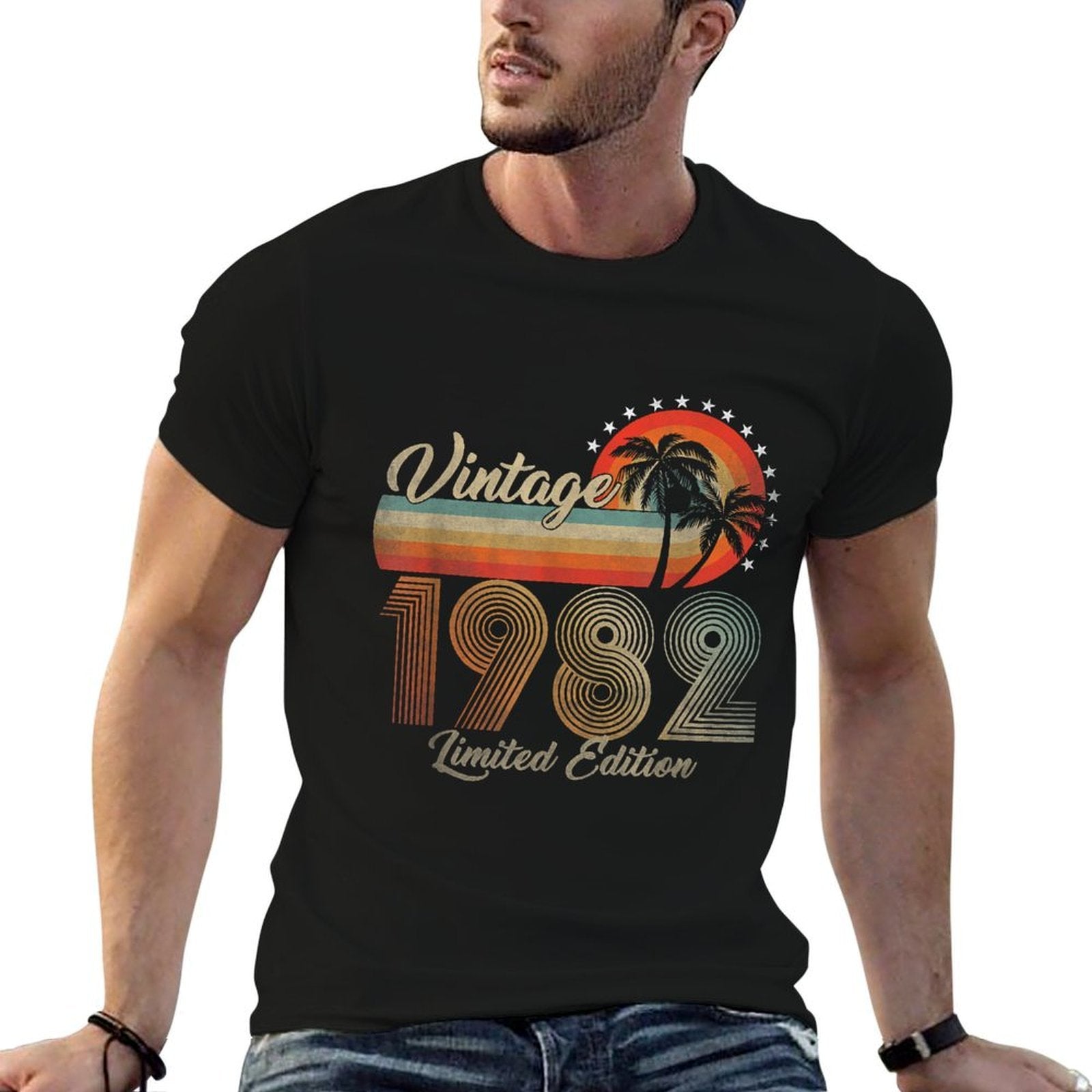 40 Year Old Gifts 40th Birthday Vintage 1982 Limited Edition  Cotton T-Shirt