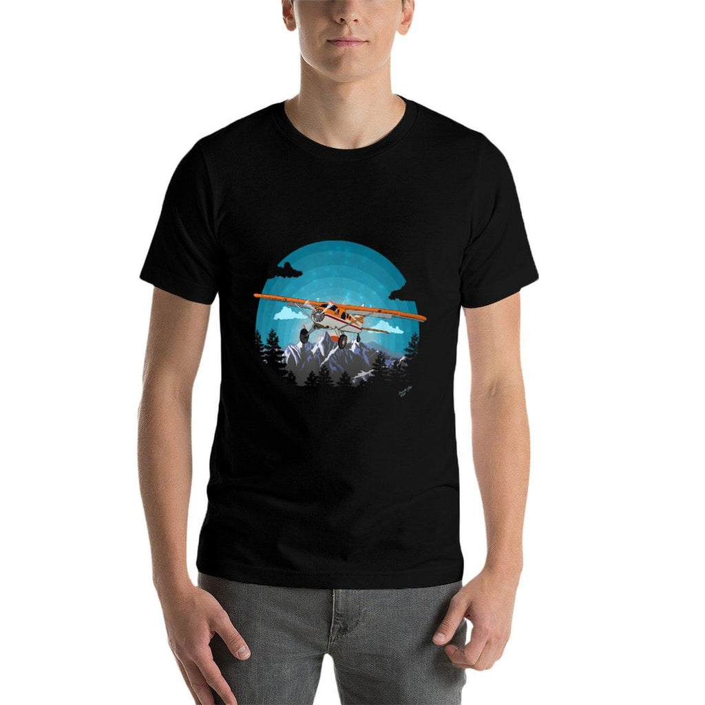 &#34;Twilight Flight&#34;  Beaver Bushplane Airplane Flying Pilot  Wrinkle-resistant T-Shirt