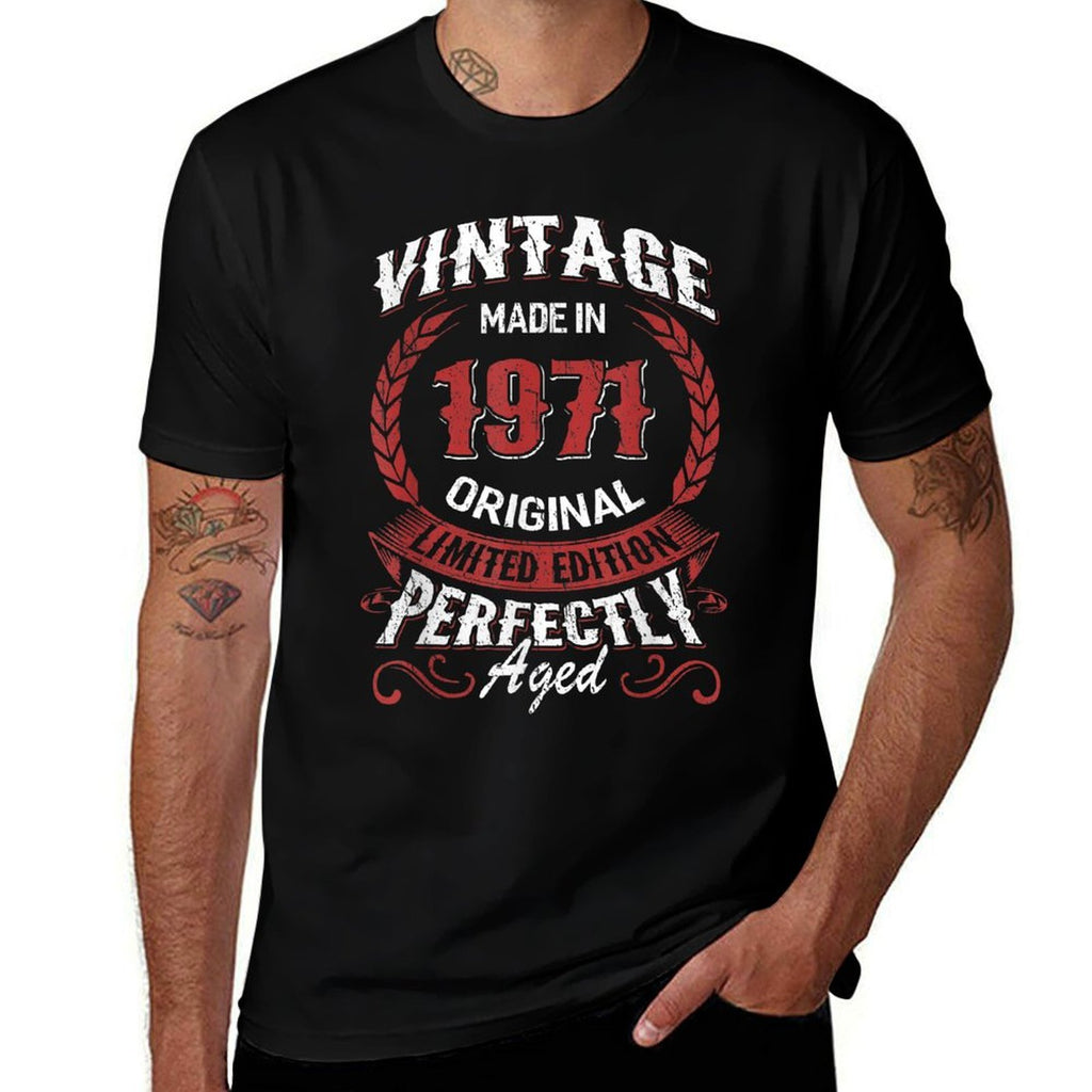 1971 Birthday Vintage Retro Distressed Limited Edition  Classic T-Shirt