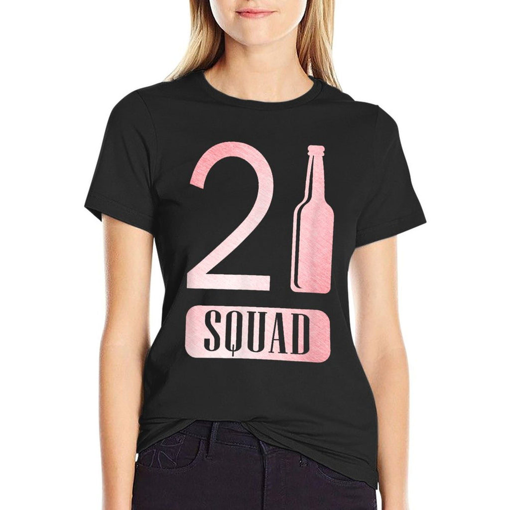 21st Squad Pink Birthday Funny Gift T  Soft T-Shirt