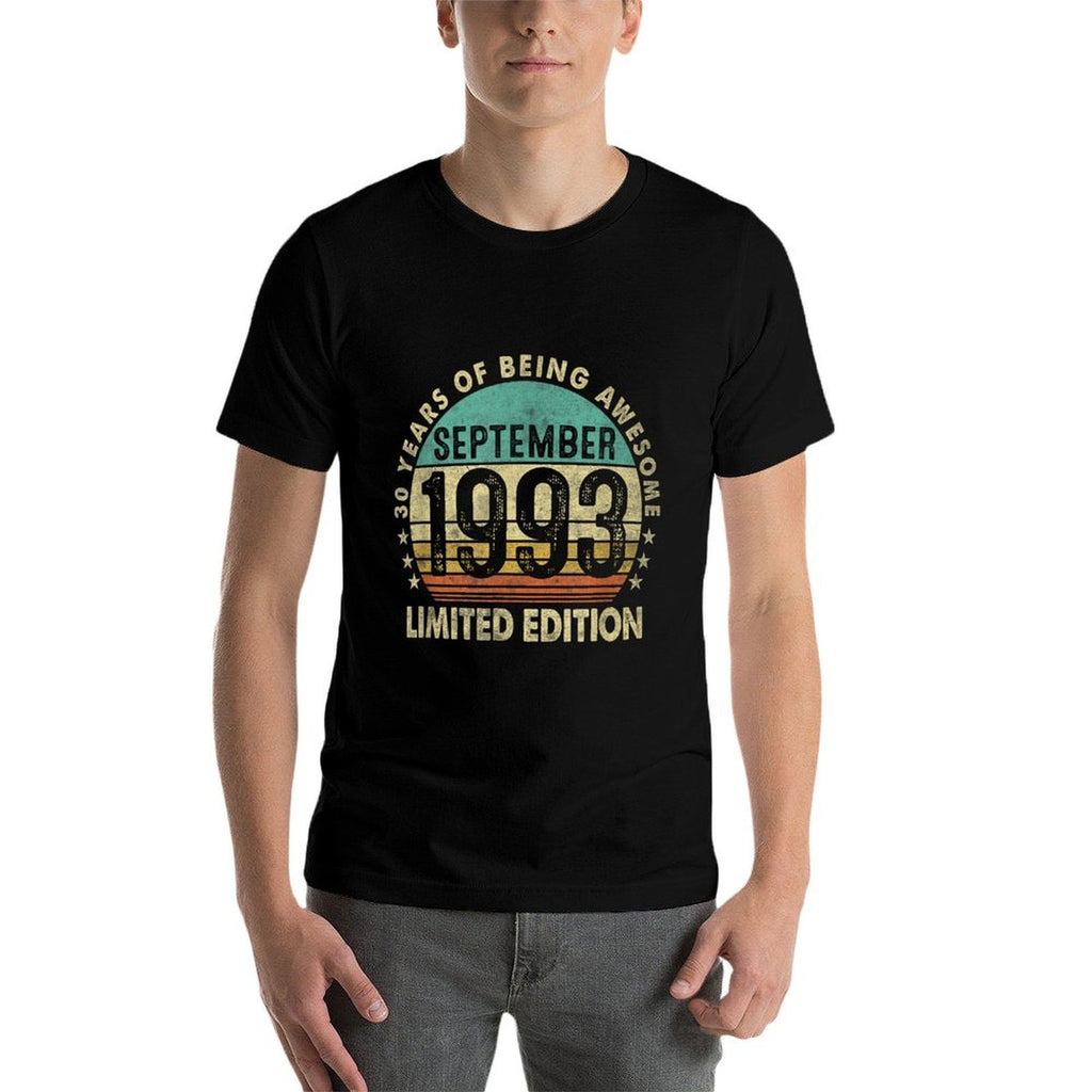 30 Year Old Gift Vintage September 1993 Funny 30th Birthday  Lightweight T-Shirt