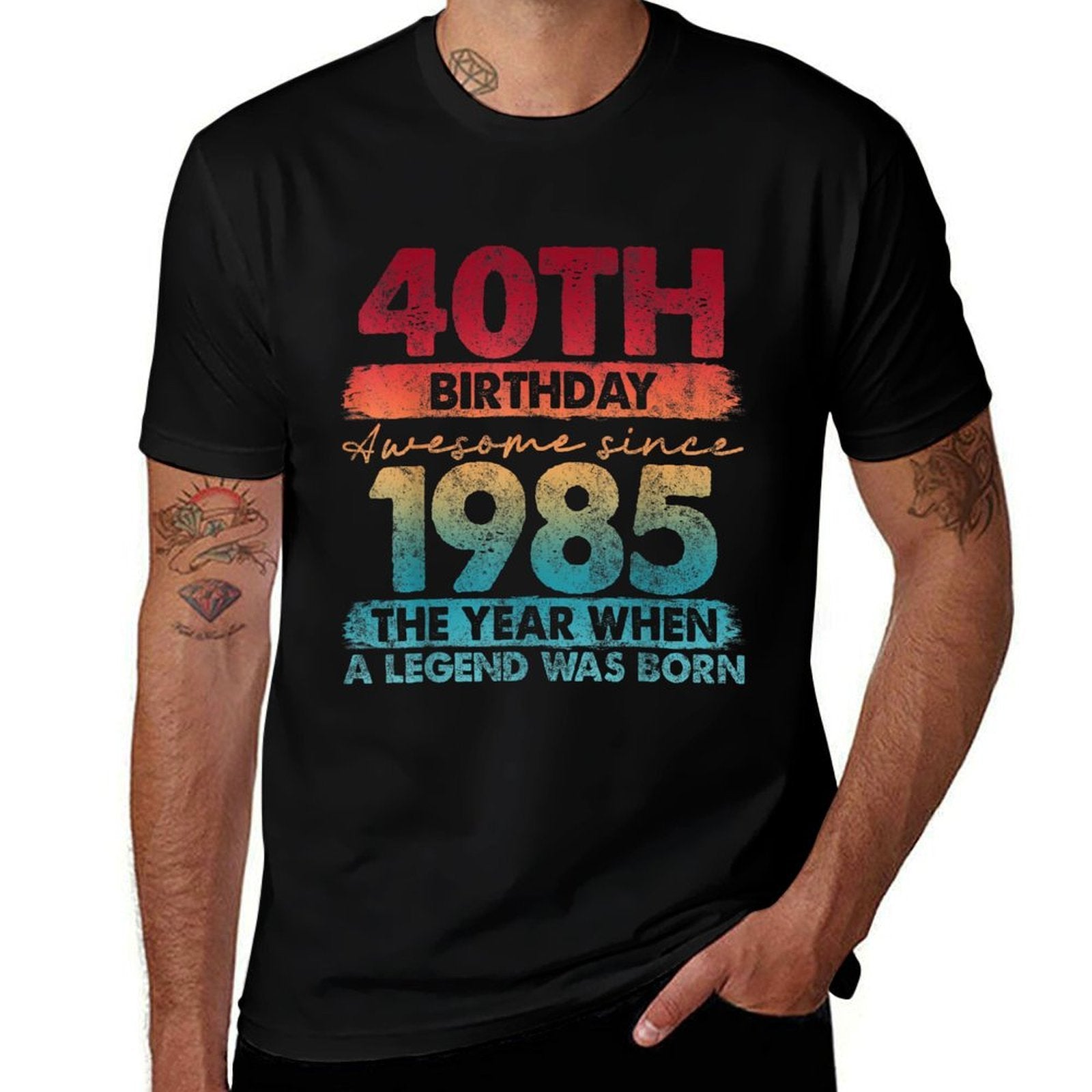 40 Year Old Gifts Vintage 1985 Limited Edition 40th Birthday  Wrinkle-resistant T-Shirt