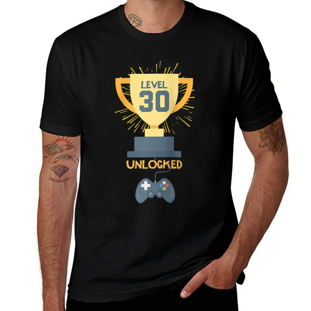 30th Birthday Gift 30 Year Old Level Up Gamer Tshirt Raglan Baseball  Classic T-Shirt
