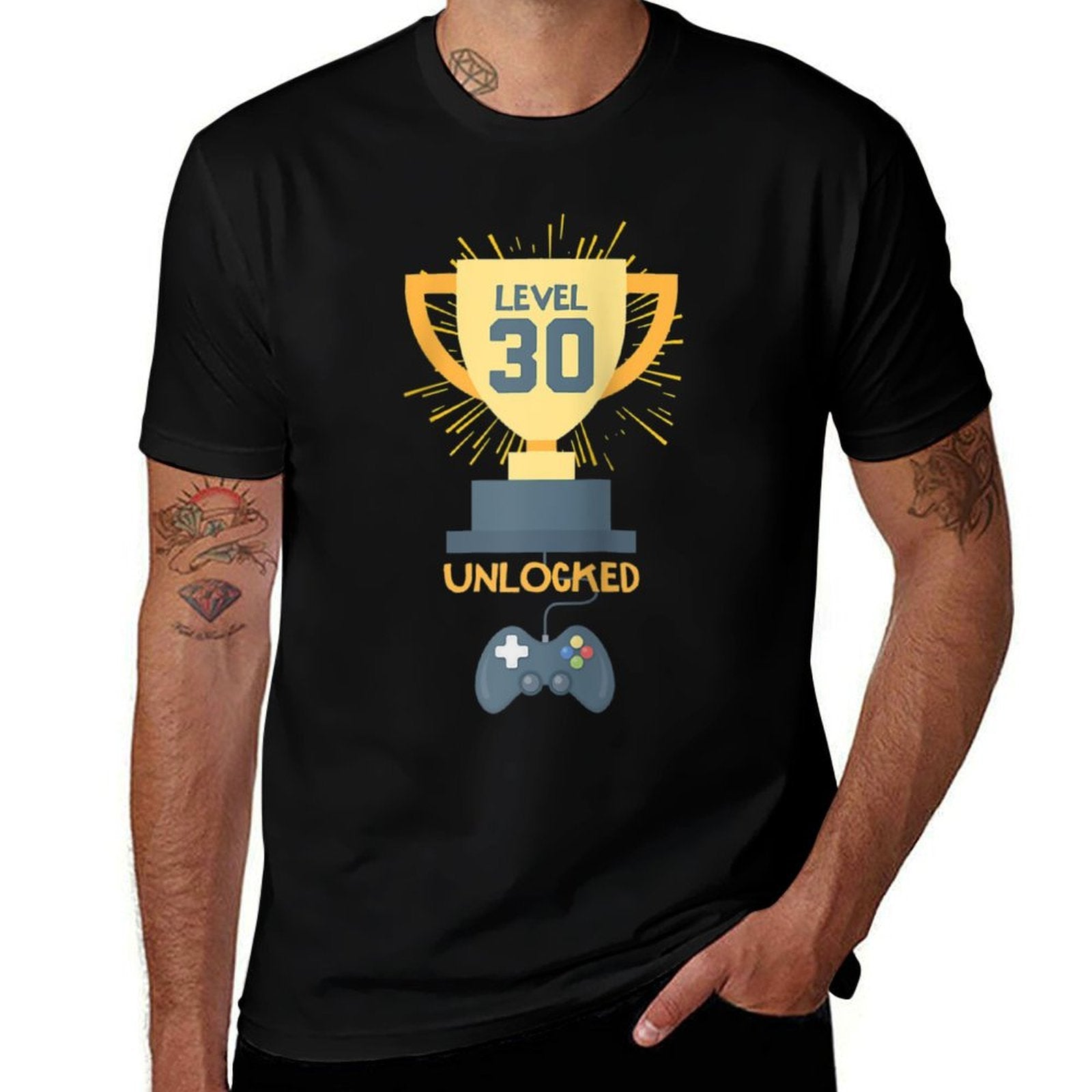 30th Birthday Gift 30 Year Old Level Up Gamer Tshirt Raglan Baseball  Classic T-Shirt
