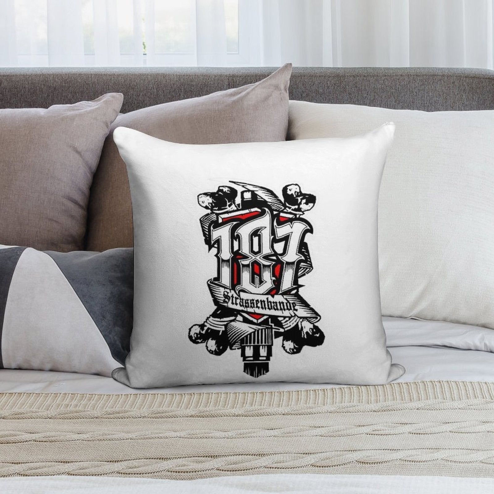 187 Smokezz Hiphop Soft Warmth Comfort Throw Pillow
