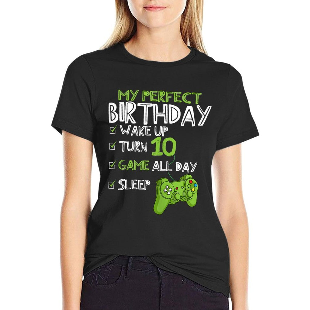 10th Birthday Gaming 10 Years Old Perfect Gamer Gift Boys  Affordable Price T-Shirt