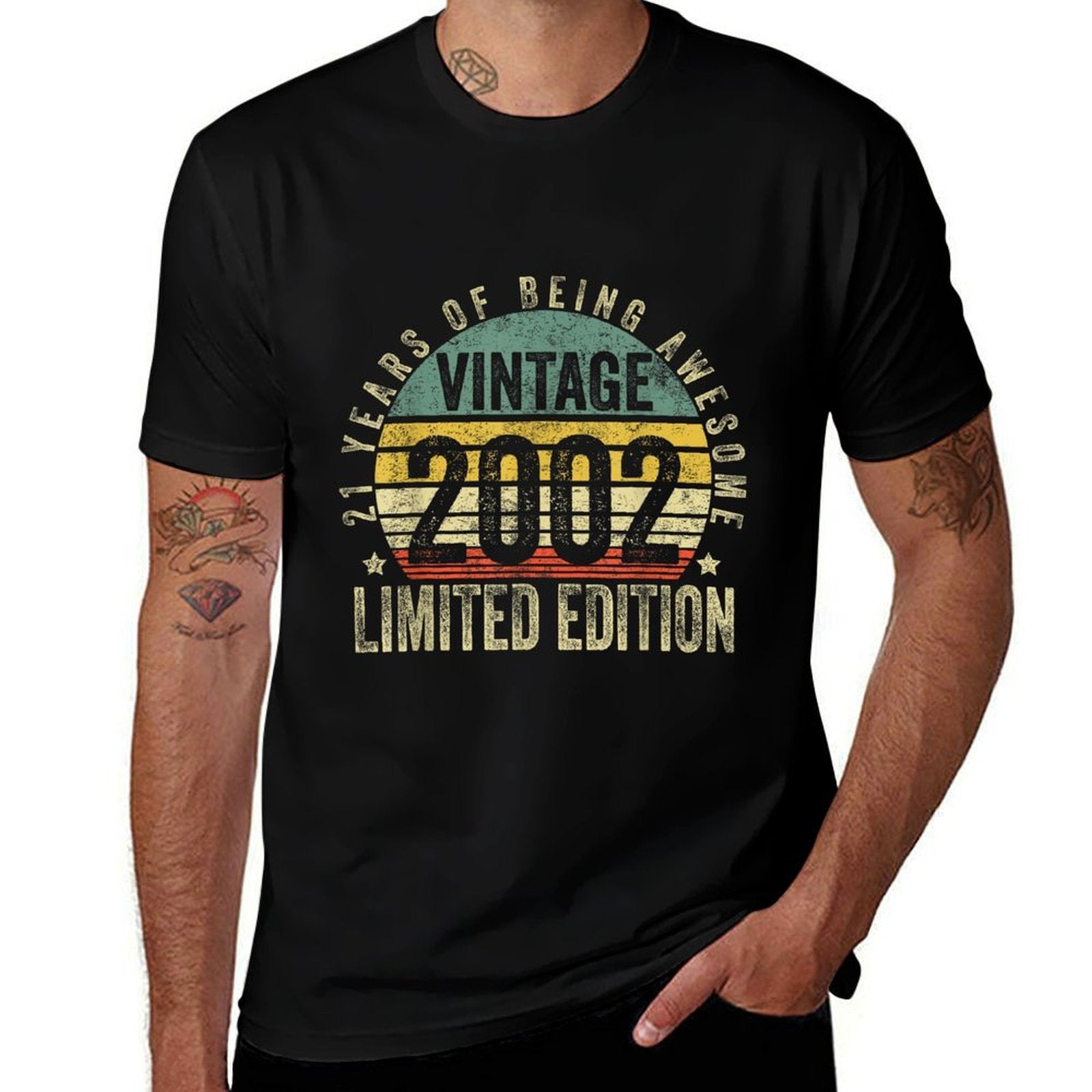21 Year Old Gifts Vintage 2002 Limited Edition 21st Birthday Comfortable T-Shirt