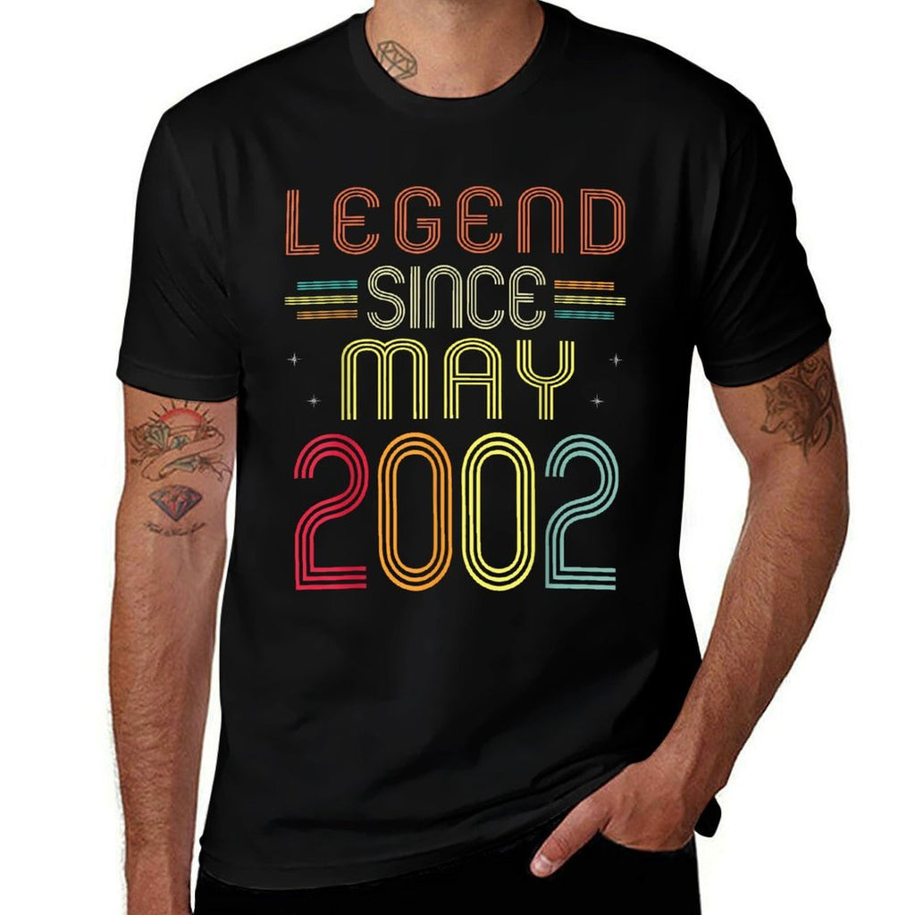 21 Years Old Gifts - Legend Since May 2002 21st Birthday  Moisture-wicking T-Shirt