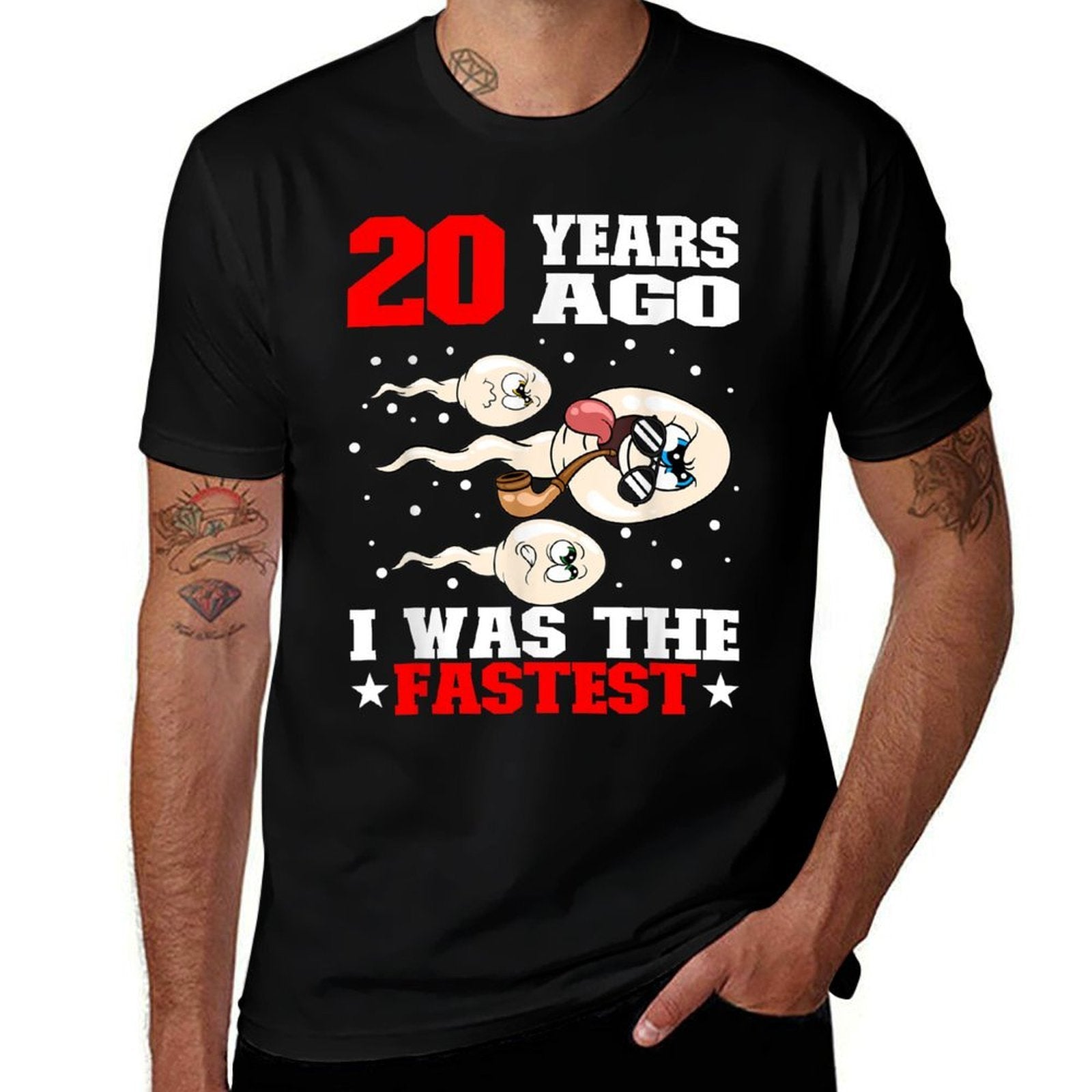 20 Years Ago I Was The Fastest Sperm 20th Birthday  Odor-resistant T-Shirt