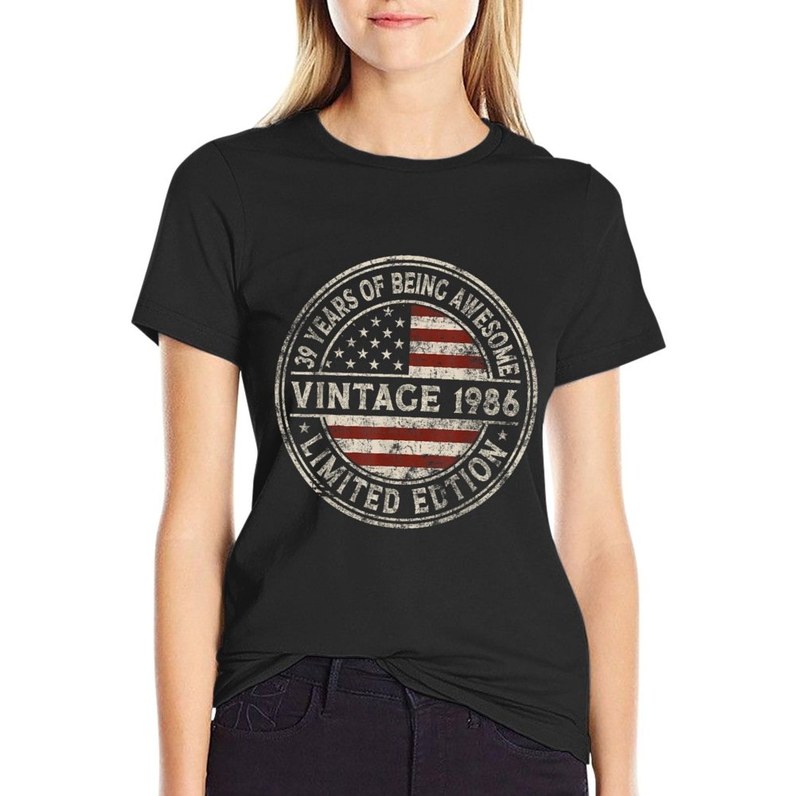 39th Birthday Vintage 1986 Limited Edition American  Breathable T-Shirt
