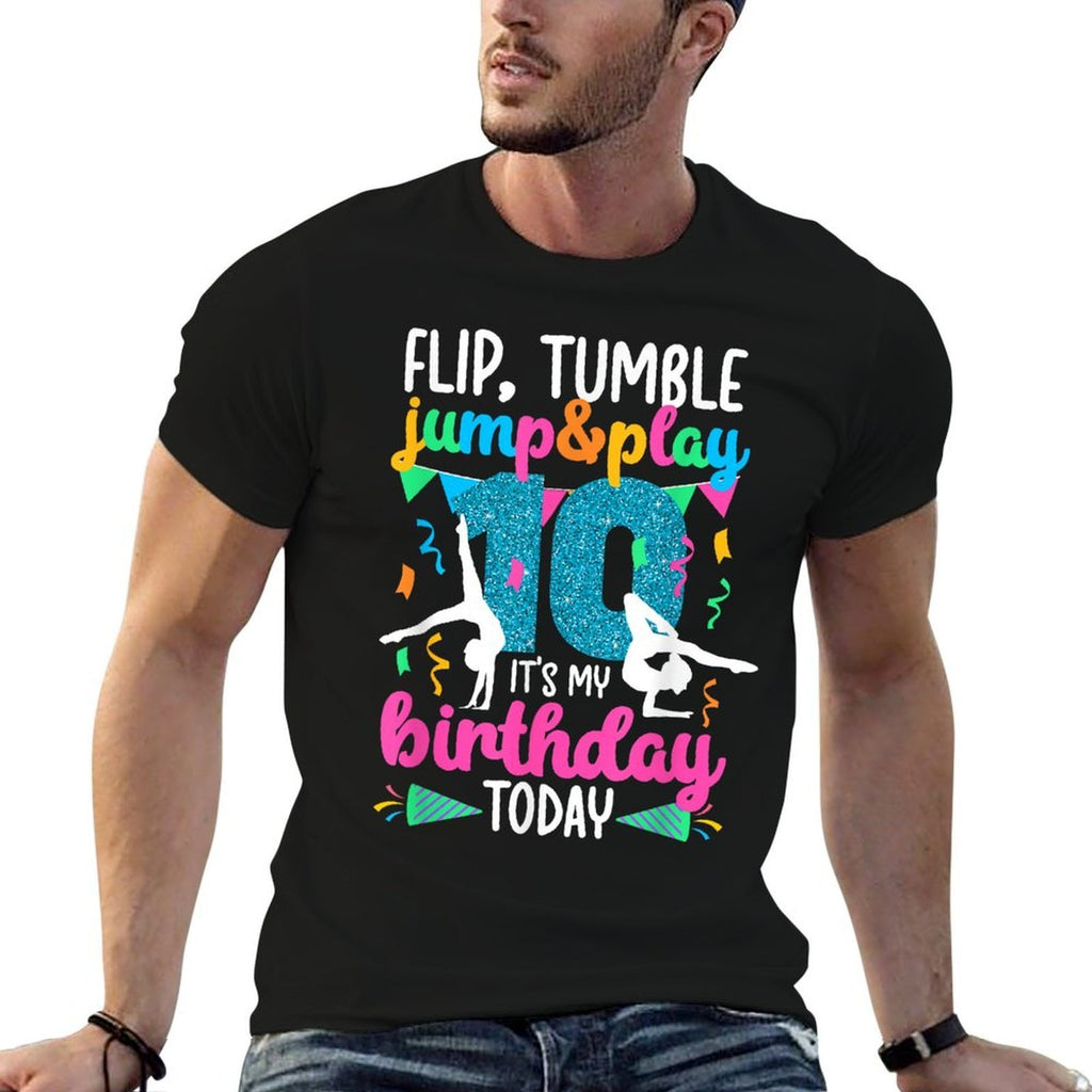 10th Birthday Gymnastics Girl Ten Year Old Gymnast  Vintage-inspired T-Shirt
