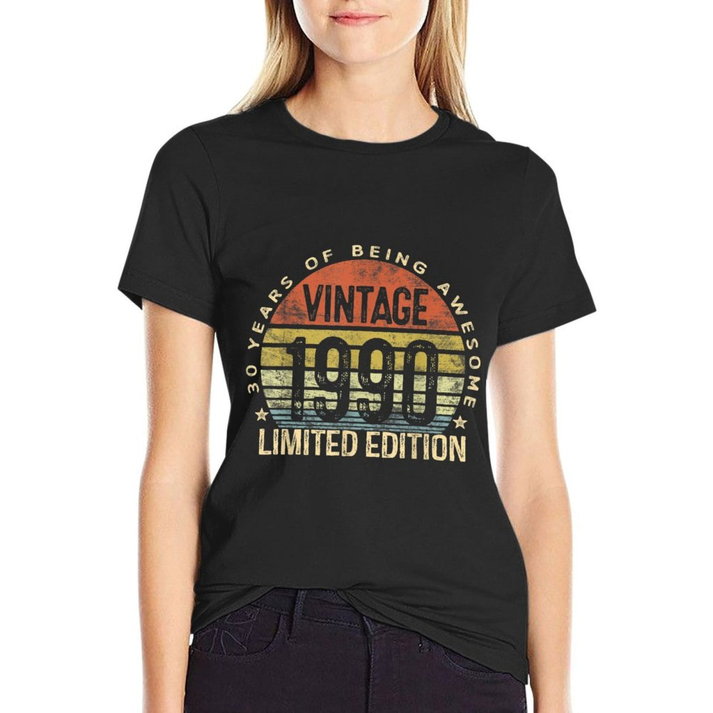 30 Year Old Gifts Vintage 1990 Limited Edition 30th Birthday  Easy-care T-Shirt