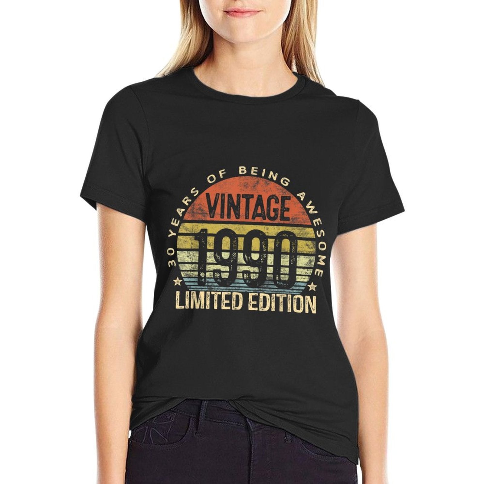 30 Year Old Gifts Vintage 1990 Limited Edition 30th Birthday  Easy-care T-Shirt