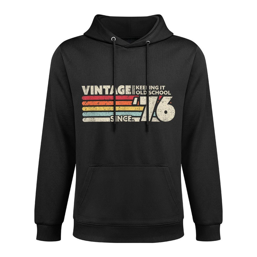 1976 Birthday Vintage, Retro Vintage Moisture-Wicking Hoodie