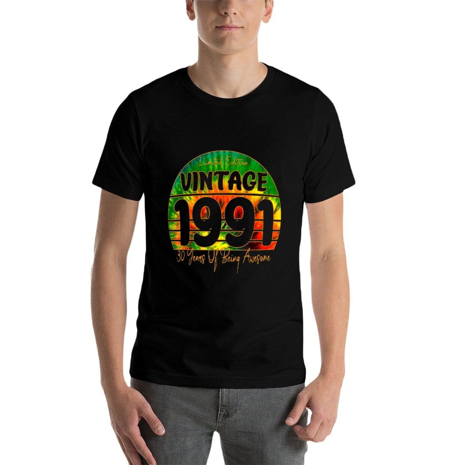 30 Years Old Vintage 1991 Limited Edition 30th Birthday  Tagless Design T-Shirt