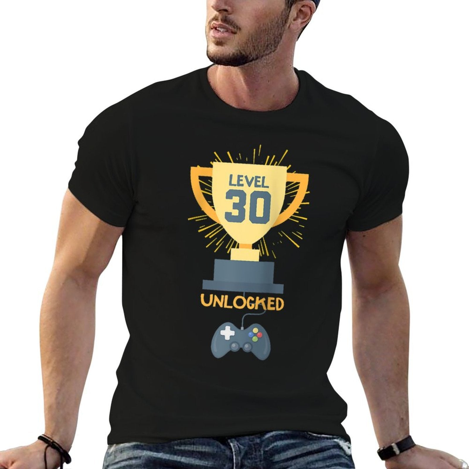 30th Birthday Gift 30 Year Old Level Up Gamer Tshirt Raglan Baseball  Classic T-Shirt