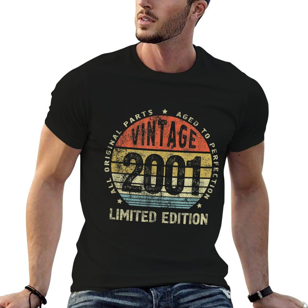 21 Yrs Old Gift Vintage 2001 Limited Legends 21st Birthday  Wrinkle-resistant T-Shirt