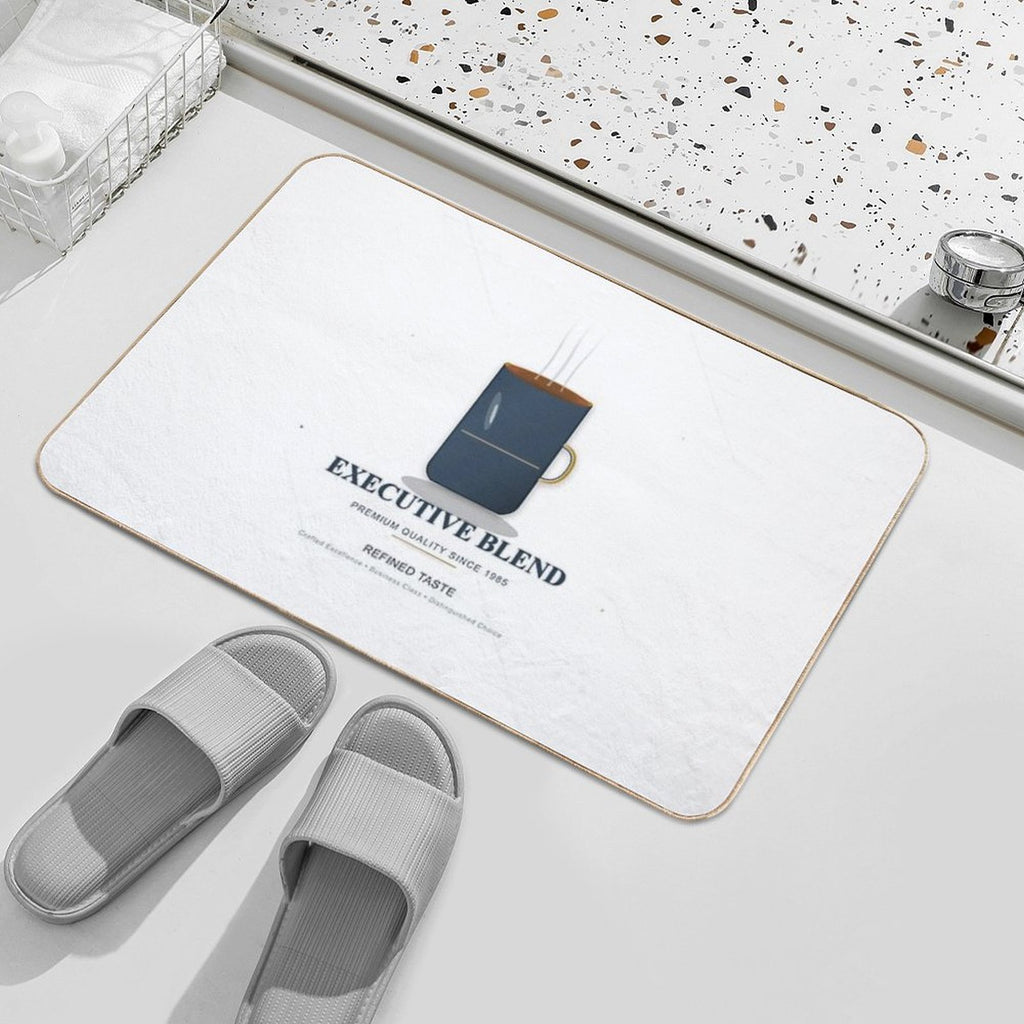 Executive Blend — Elegant And Professional Coffee  Anti-Trip Bath Mat