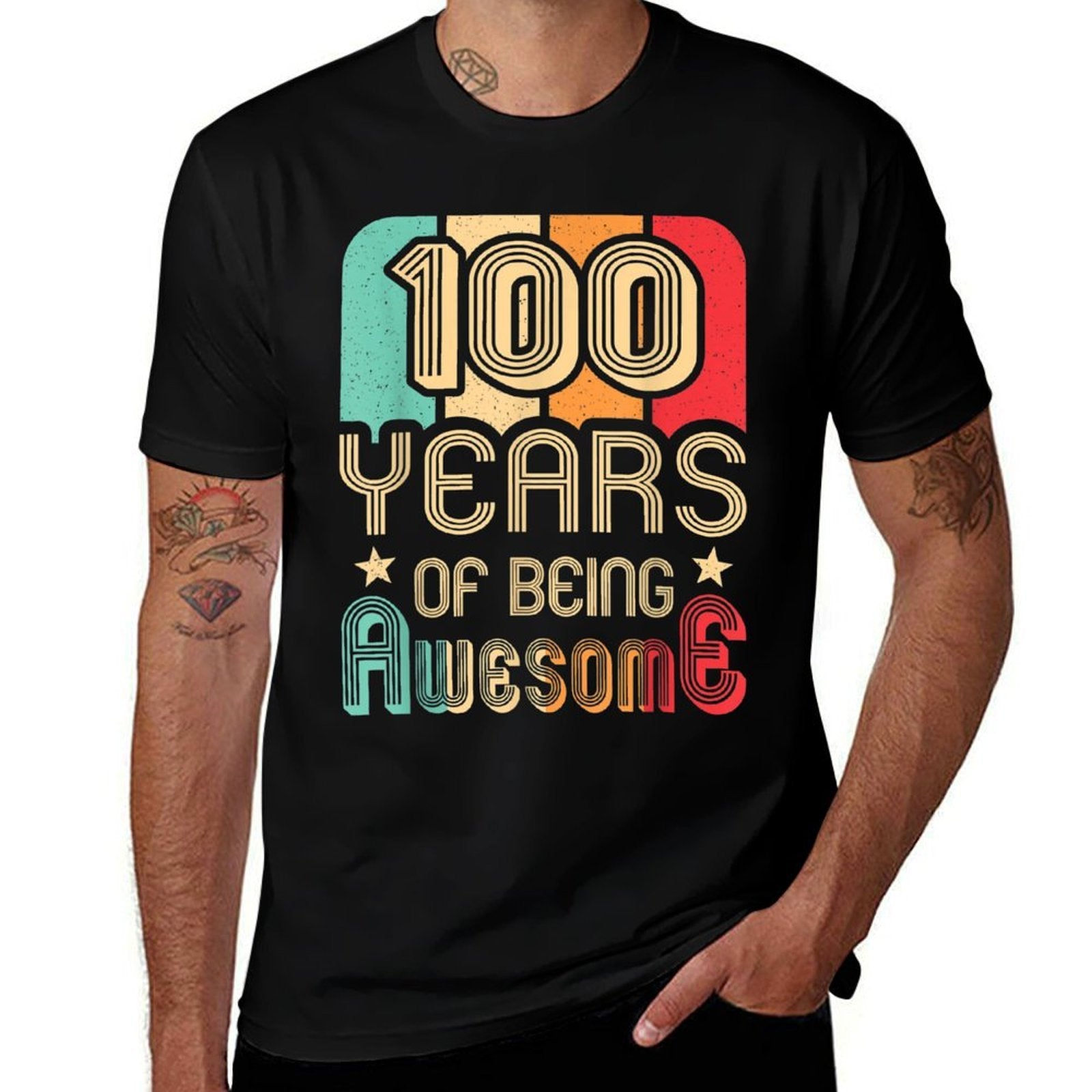 100 Years Of Being Awesome 100 Years Old 100th Birthday  Breathable T-Shirt