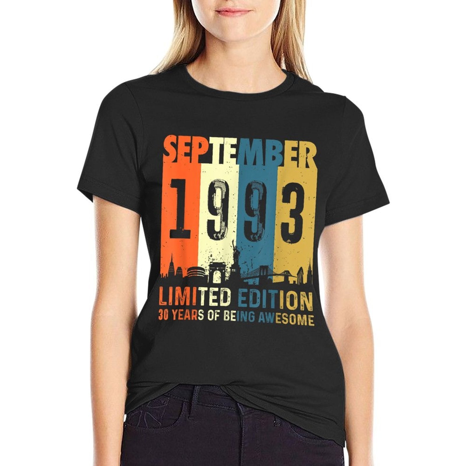 30 Limited Edition, Made in September 1993 30th Birthday  Trendy Pattern T-Shirt